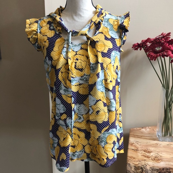 Anthropologie Tops - Anthropologie Sleeveless Blouse by Porridge Size 4